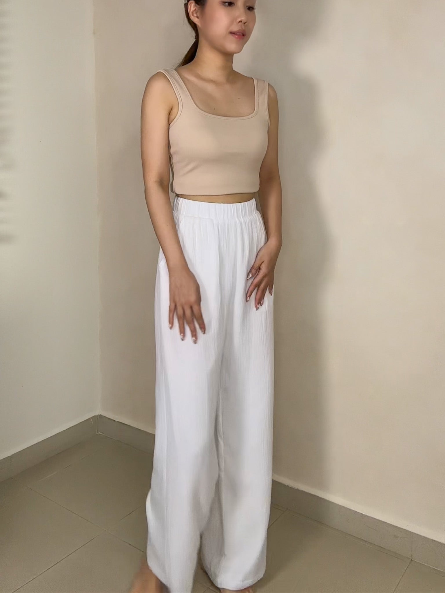 Vivi Cotton Pants - White – FIERR